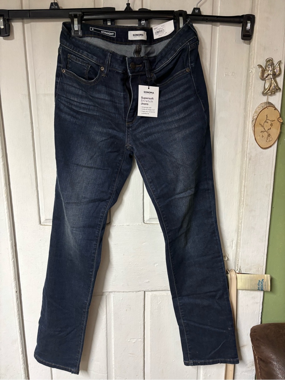 Sonoma Woman Straight Jeans - Dark Indigo Blue